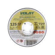 Круг обдирочный 125х6x22.2 мм для металла  LIGHT  ВОЛАТ 96125-60