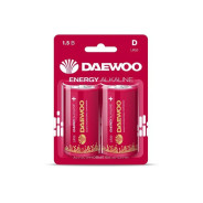 Батарейка D LR20EA-2B 1.5V alkaline 2021 BL-2шт ENERGY  DAEWOO 5030022