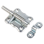 Шпингалет 50 мм фигурный ЗТ2, белый цинк  STARFIX SMP-66352-1