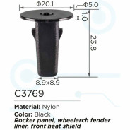 Клипса для крепления внутренней обшивки а/м Тойота пластиковая (100шт/уп.)  ...Forsage клипса C3769(Toyota)