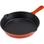 Сковорода чугунная ф 24,5х4,7 см с ручкой, (Покрытие эмаль)  ...PERFECTO LINEA 57-265543