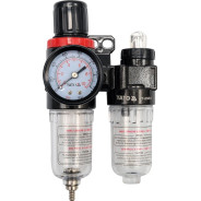 Фильтр-редуктор с манометром + смазочный прибор  1/4"  YATO YT-2384