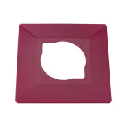 Рамка 1-местная декоративная бордовая  BYLECTRICA ЮЛИГ.735212.410б