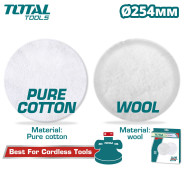 Набор полировальный кругов 254мм   (2 шт)TOTAL TAC25402