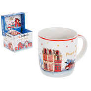 Кружка керамическая, в кор., 360 мл., GOLDEN WISHES-3  PERFECTO LINEA 30-062633