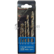Набор сверл по металлу, 5пр. (4-10 мм), в пластиковом футляре  ...Forsage F-DBS05