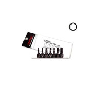 Набор бит шестигранных ударных на подвесе под головку, 3/8", 4-12 mm, 7пр.  ...Toptul GDAG0702