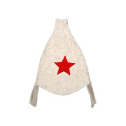 Шапка для бани, Буденовка, белая из войлока  HOT POT 42014