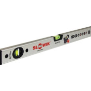 Уровень 400мм, 2 глазка, брусковый, магнитный, серебро, PNM0, бытовой, 680 гр/м 0.50 мм/м,  ...SLOWIK 93040