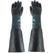 Перчатки резиновые для работ с пескоструйными аппаратами  ...Forsage F-SBC-GL