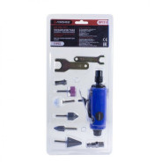 Пневмозачистная машинка  с комплектом камней 11пр(цанги:3мм,6мм25000об/мин, 85л/мин,6.3Bar,штуцер 1/...Forsage F-RP7313