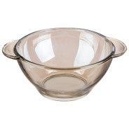 Салатник стеклянный с ручками, 450 мл, Amber  PERFECTO LINEA 22-450100