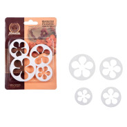 Формочки для печенья и марципана, "Цветочки", 4 шт., 4х6,5 см  ...MARMITON 16181