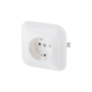 Розетка 1-ая скрытая, с заземлением, белая, Эконом, РC16-102,  ...ЮПИТЕР JP7411-06