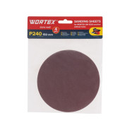 Шлифлист 150мм P240 без отв. 4 шт. для станка GM 1528  WORTEX 1325983