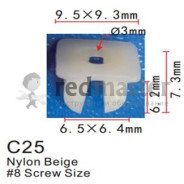 Клипса для крепления внутренней обшивки а/м Мазда пластиковая  ...Forsage C0025(Mazda/Mersedes/Mitsubishi)