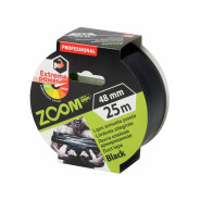 Лента армированная клейкая 48mmх25m  (черная)  ZOOM 02-5-4-006