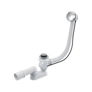Сифон для ванны автомат комплект металл (длина 60 см)  Alcaplast A55K-VE-01
