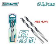 Сверло по металлу HSS 2 мм (2 шт)  TOTAL TAC1200024