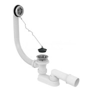 Сифон для ванны хромированный  Alcaplast A501-VE-01