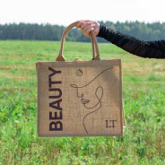 Сумка-шоппер (материал джут) 40х35х14см, max нагрузка 10кг  La and Te beaute LT-shbag3