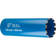 Коронка алмазная d 152мм железобетон, L450мм, 1 1/4", мокрое сверление  ...BULL 2329249