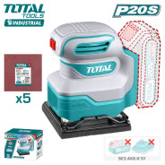 Виброшлифмашина аккумуляторная , 20В, 12000 об.мин, TOTAL TSHSLI2014