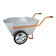 Тачка хозяйственная  (200л, 400 кг, двухколесная, литая резина 380х70mm, вес 28 кг)  ...KOM UNION ТХ