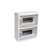 Бокс пластиковый  16 модулей наружный с крышкой IP 20(267,7х212х104  мм.)  ...BYLECTRICA КНО-16Д