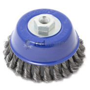 Кордщетка чашеобразная стальная витая для УШМ 75мм  Forsage F-BWC103