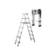 Стремянка телескопическая алюм. бытовая 2м (7+7 ступ.)  Scheppach Sch-UP200-2