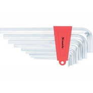 Набор ключей имбусовых HEX, 2–12 mm, CrV, 9 шт., удлиненные, сатин.  ...Matrix 12302