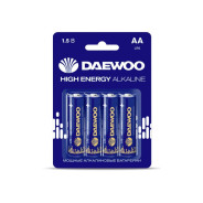 Батарейка AA LR6 1.5V alkaline BL-4шт HIGH ENERGY  DAEWOO 5030329