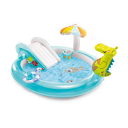 Надувной игровой центр Крокодил, 201х170х84 см (от 2 лет)  INTEX 57165NP