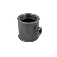 Тройник ред. 2" х 1 1/4" чугун черн.  AV Engineering AVEC431002114