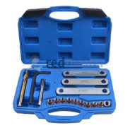 Набор для востановления резьбы в суппортах: VAG, OPEL, FORD M9х1,25 (16 пр.)  ...Rock FORCE RF-916B1