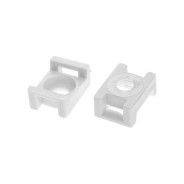 Площадка для хомута-стяжки 16х23 mm усиленная, белая (50 шт в пластиковом контейнере)  ...STARFIX SMP2-51310-50