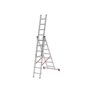 Лестница алюминиевая 3-секционная, 430/1126/450см, 3х17 ступеней, 38.5кг, NV323,  ...Новая Высота 3231317