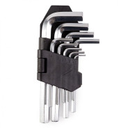 Набор ключей 6-гранных Г-образных, 9 пр. (1.5 - 10 мм.)  Помощник P009K