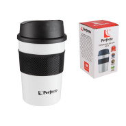 Термокружка для кофе, 380 мл, нержавеющая сталь  PERFECTO LINEA 27-261261