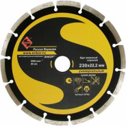 Алмазный круг 230-22,23 мм (сегментный/универсальный)  Энкор 25704