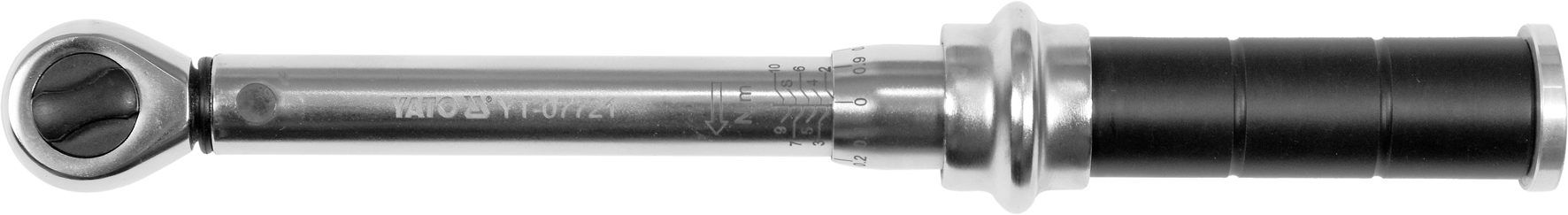 Ключ динамометрический  1/4" 240-246mm (2-10Nm)  YATO YT-07721