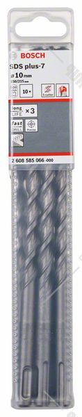 SDS-plus-7 бур, 10х150х215 мм (10 шт), BOSCH 2.608.585.066
