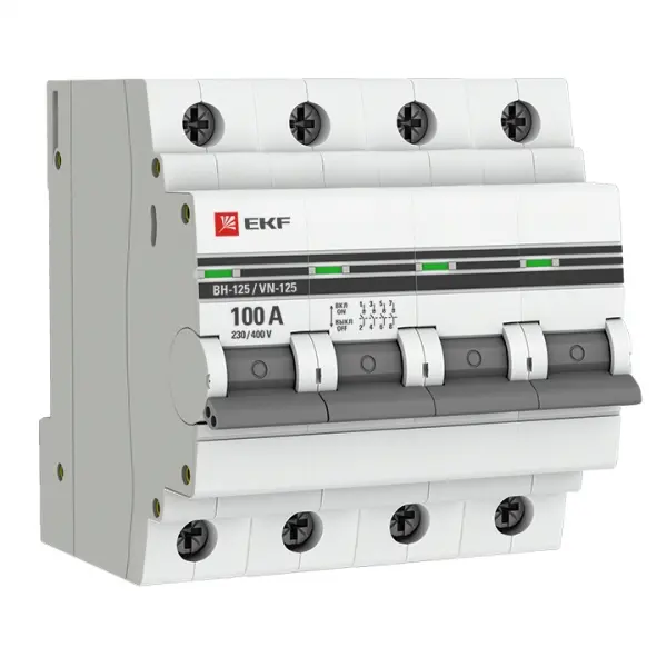 Выкл. нагрузки 4P 100А ВН-125 EKF SL125-4-100-pro