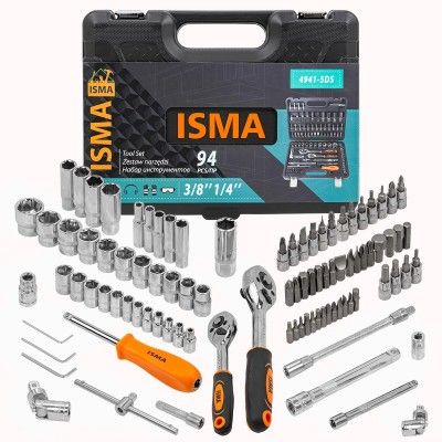 Набор инструментов 94 пр.  ISMA ISMA-4941-5DS-м