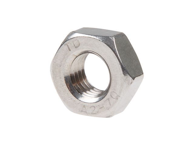 Гайка М8 шестигранная, нержавеющая сталь А2, DIN 934 (500 шт) STARFIX SM-85218-500