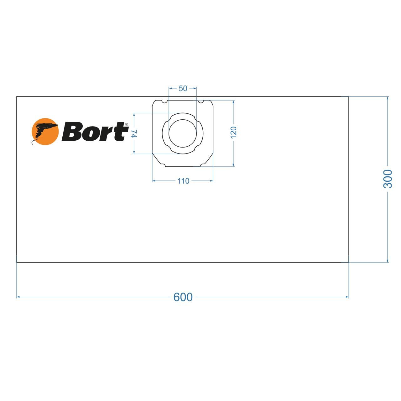 Комплект мешков пылесборных для пылесоса Bort BB-15 (5 шт)
