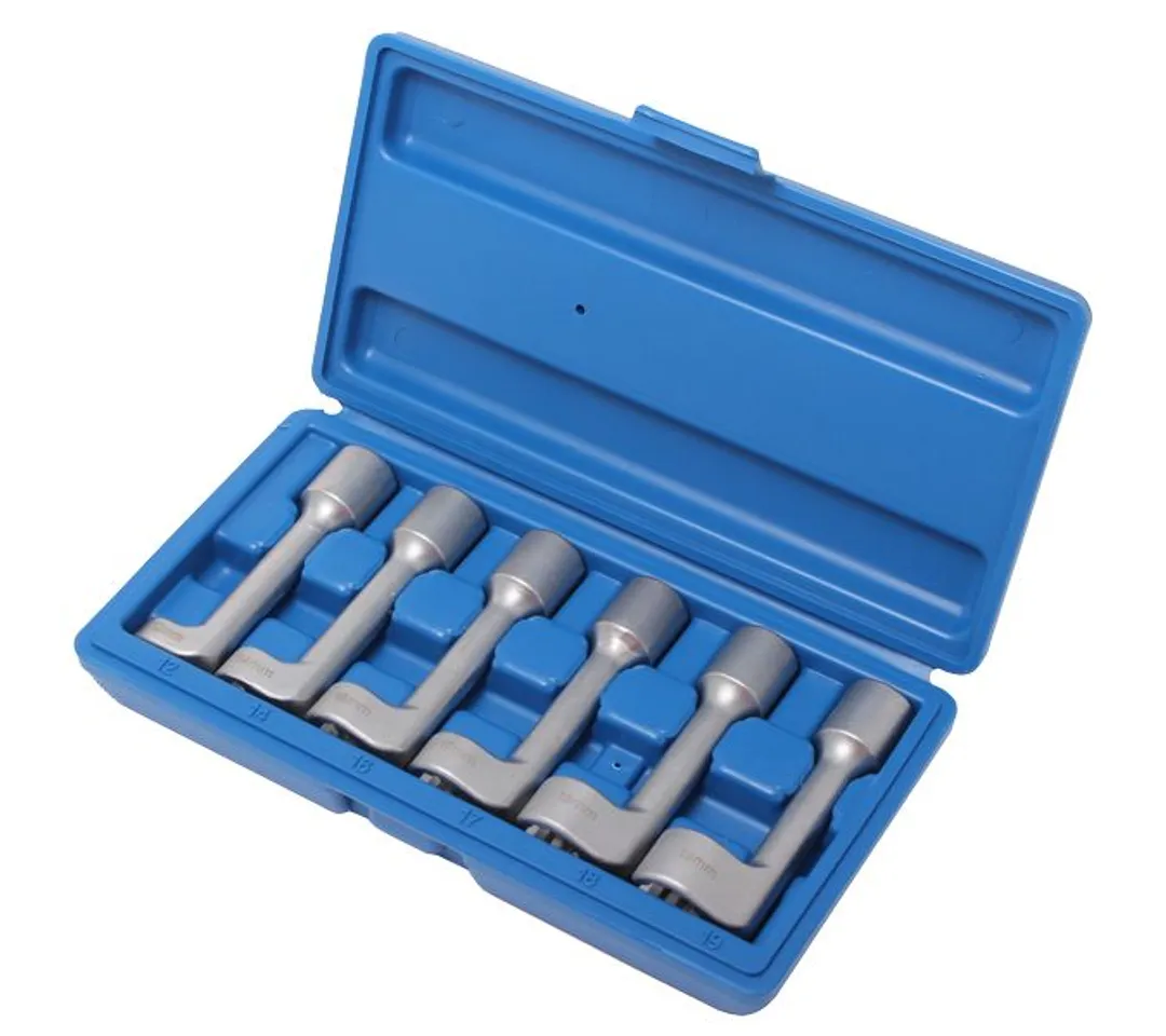 Набор ключей разрезных для топливных линий 1/2''6пр.(12, 14, 16, 17, 18, 19мм) в кейсе RockFORCE RF-4011036