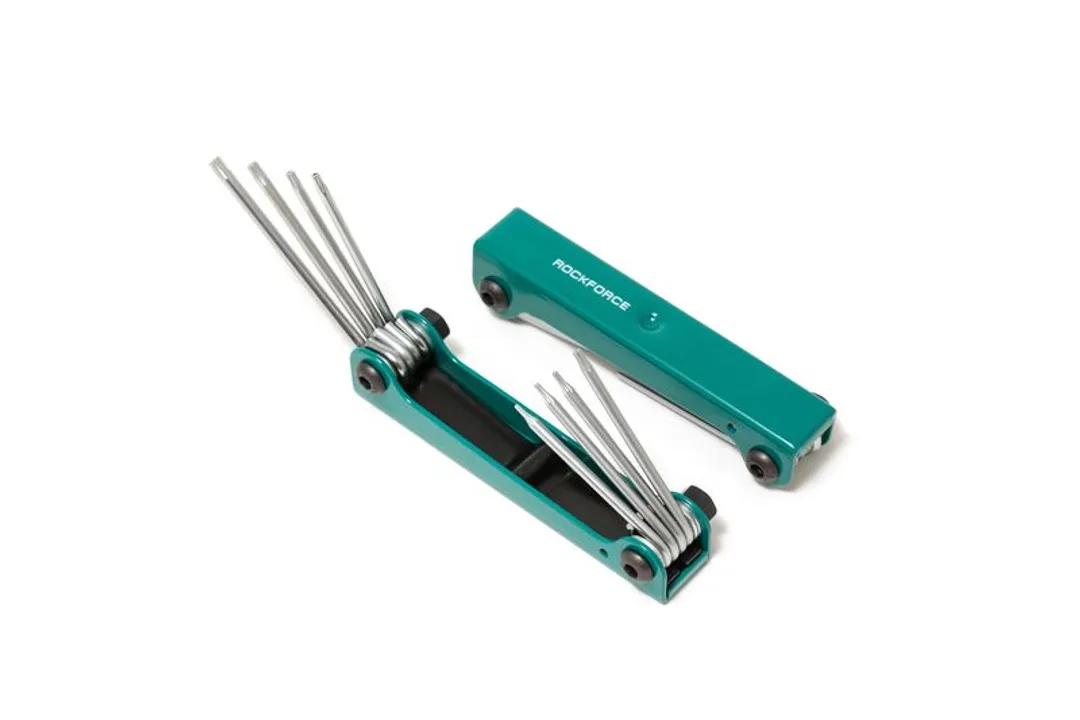 Набор ключей TORX T5H-T20H 8пр.c отверстием складной Rock FORCE RF-5087TF