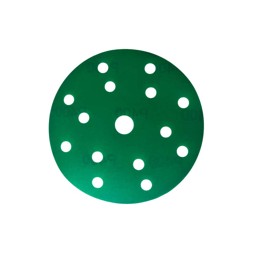 Шлифлист d150 мм 15 отверстий P800 (цирконий на пленке) Гамматест GTA204F800